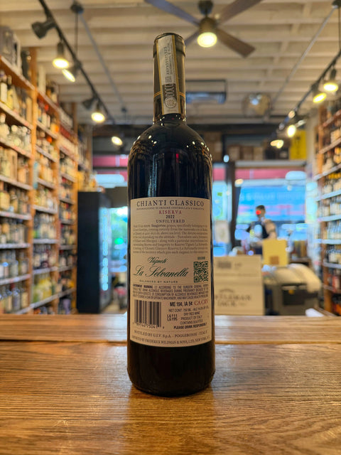 Vigneti La Selvanella Chianti Classico Riserva bottle, back label