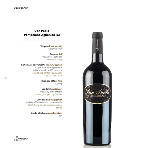 Don Paolo Aglianico 750mL - Arthur Cantina Wine & Liquor
