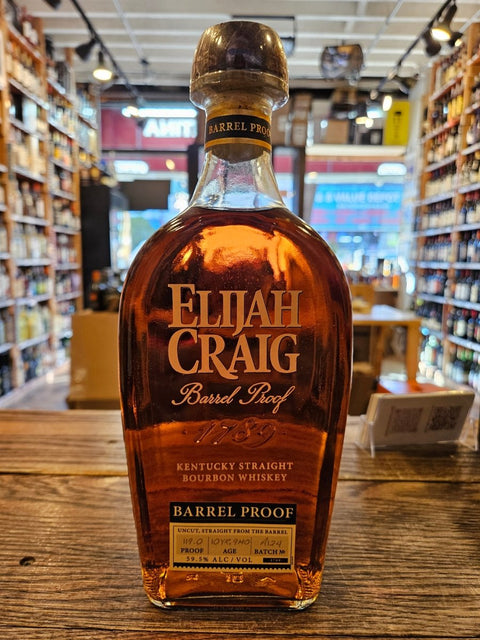 Elijah Craig Bourbon Barrel Proof 10YR Batch A124 750mL - Arthur Cantina Wine & Liquor