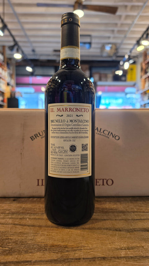 Il Marroneto Brunello di Montalcino 2021 750mL - Arthur Cantina Wine & Liquor