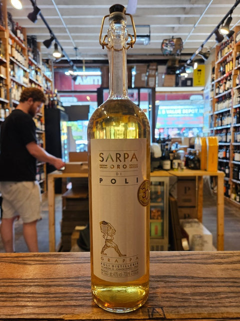 Poli Sarpa Oro Grappa 700mL - Arthur Cantina Wine & Liquor