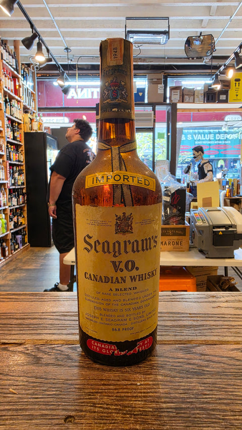 Seagram's V.O. Canadian Whisky 1948 Vintage – 6 Year Old – Original Sealed Bottle 750mL - Arthur Cantina Wine & Liquor