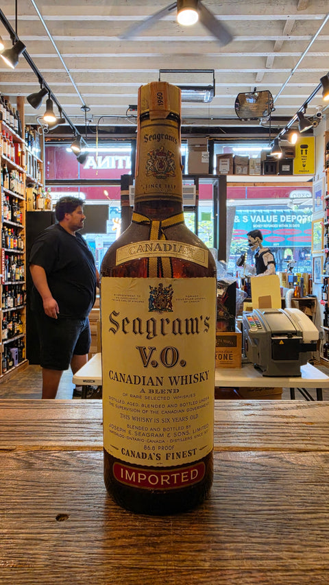 Seagram's V.O. Canadian Whisky 1960 Vintage 6 Year Old Original Tax Strip – 86.8 Proof - Arthur Cantina Wine & Liquor