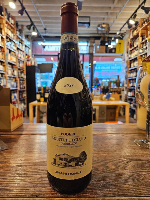 Umani Ronchi Podere Montepulciano d'Abruzzo 750mL - Arthur Cantina Wine & Liquor