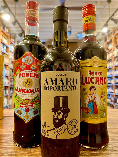 Amaro Collection three bottles of amaro