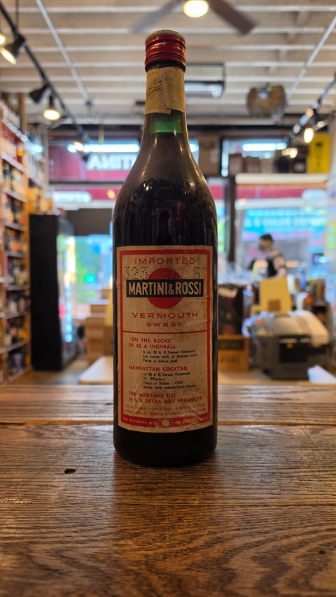 Martini & Rossi Sweet Vermouth Vintage 1950s–1960s (Pre-1970) – Rare Original Italian Bottling 1L
