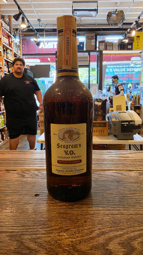 Seagram's V.O. Canadian Whisky 1960 Vintage  6 Year Old Original Tax Strip – 86.8 Proof