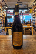 Marcarini Barolo 2019 750mL a dark glass wine bottle with a golden label and a black top