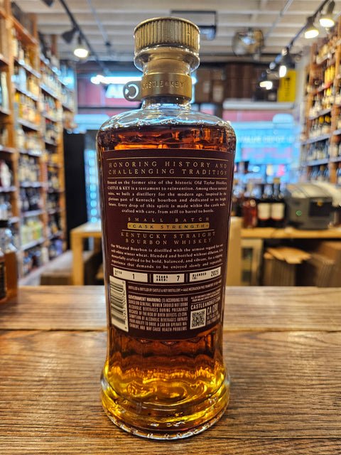 Castle & Key Cask Strength Wheated Bourbon 7 Yr 750mL Batch #1 2025