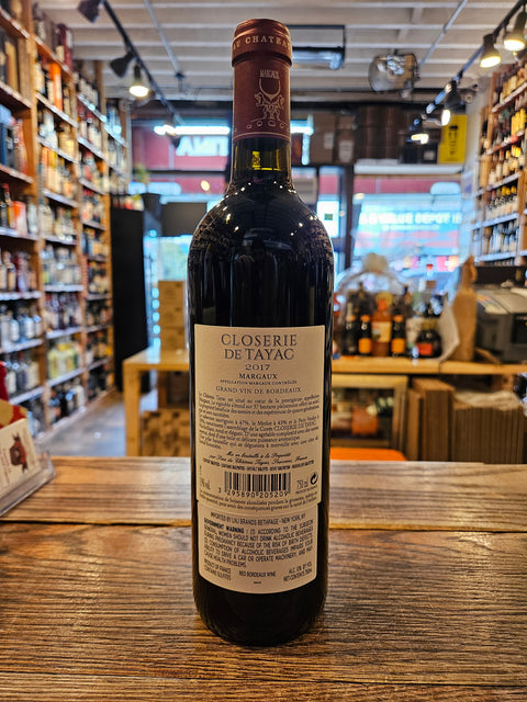 Chateau Closerie de Tayac Bordeaux Margaux 750mL