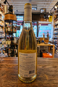 Re Manfredi Basilicata Bianco 750mL a clear glass wine bottle with a white label and white top