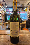 Fontanafredda Gavi di Gavi 750mL a straw colored glass wine bottle with a yellow label and gold top
