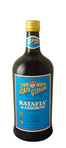 Rapa Giovanni Noci Walnut Liquor 750ml a stubby high rounded shouldered dark glass bottle with a big blue label and a golden top
