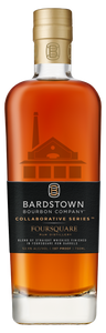 Bardstown Bourbon Collaborative Foursquare 750mL squared clear bottle with a gold top and black label