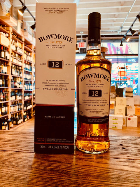 Bowmore 12yr Single Malt 750mL - Arthur Cantina Wine & Liquor -  - #tag1# - #tag2#