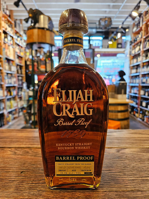 Elijah Craig Bourbon Barrel Proof 10YR 1789 750mL - Arthur Cantina Wine & Liquor -  - #tag1# - #tag2#