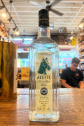 Arette Tequila Blanco with green label with horse head 