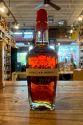 Maker's Mark Cellar Aged 2024 rectangular bottle with low shoulders and wax top