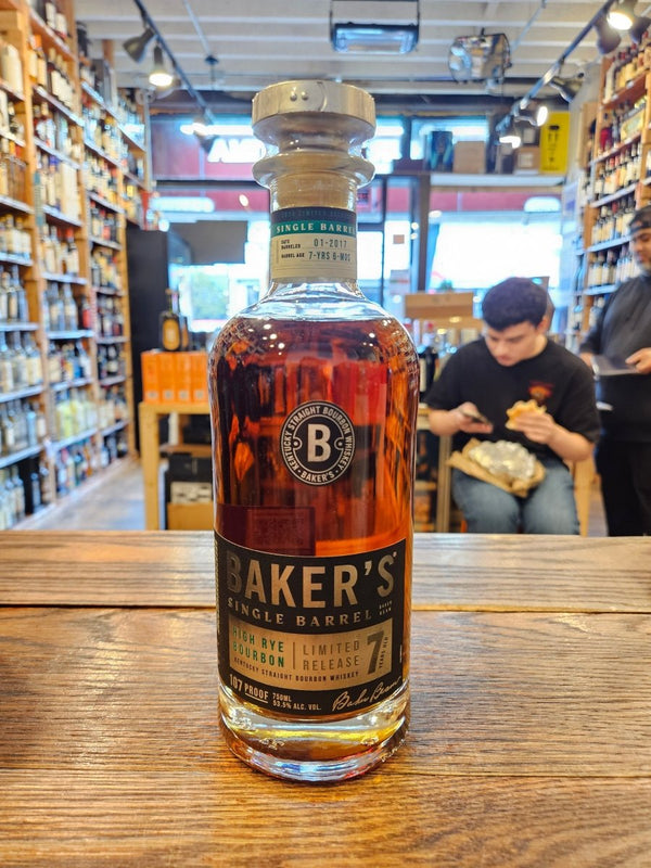Baker's 7 Year Single Barrel High Rye Bourbon Limited Release 750mL - Arthur Cantina Wine & Liquor