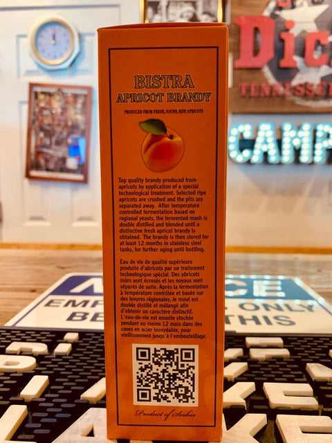 Bistra Apricot Brandy 750mL - Arthur Cantina Wine & Liquor