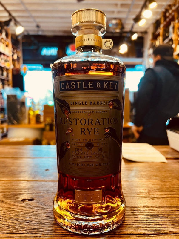 Castle & Key Restoration Rye Single Barrel Whiskey Private Select 750mL - Arthur Cantina Wine & Liquor