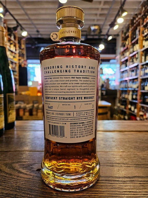 Castle & Key Restoration Rye Whiskey 750mL - Arthur Cantina Wine & Liquor