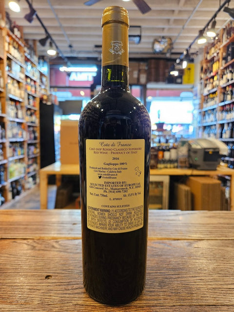 Cote Di Franze Ciro Rosso Classico Superiore 2016 750mL - Arthur Cantina Wine & Liquor