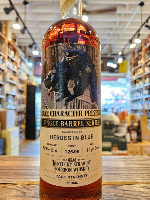 Heroes in Blue – Rare Character 11-Year Private Barrel Cask Strength Bourbon - Arthur Cantina Wine & Liquor