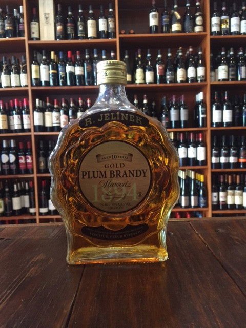 Jelinek 10yr Plum Brandy 750ml Slivovitz Gold - Arthur Cantina Wine & Liquor