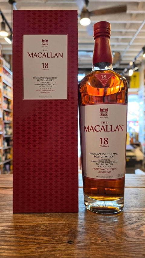 Macallan 18 Sherry Oak 750mL - Arthur Cantina Wine & Liquor