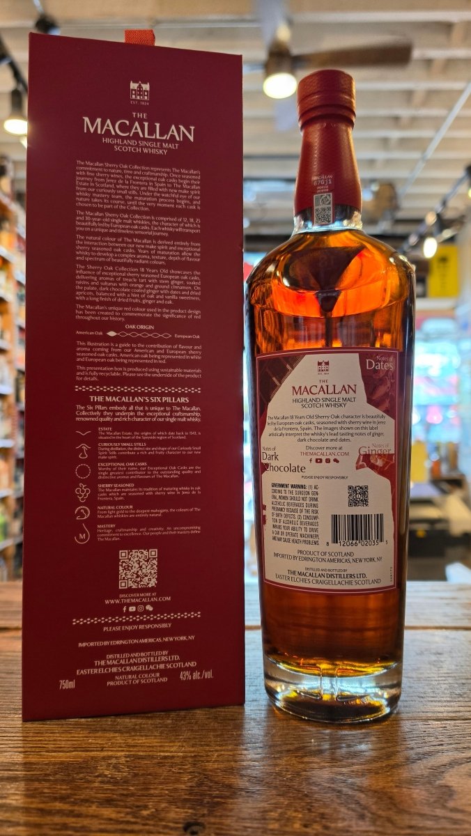 Macallan 18 Sherry Oak 750mL | Arthur Cantina – Arthur Cantina
