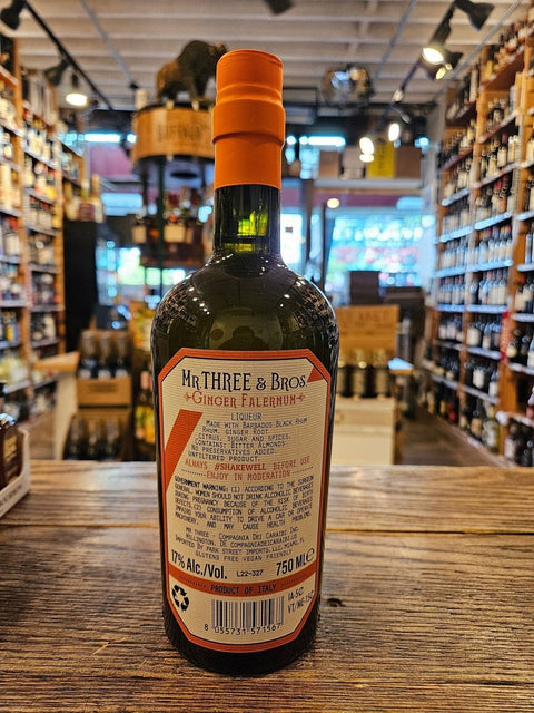 Mr. Three & Bros. Ginger Falernum Liqueur 750mL - Arthur Cantina Wine & Liquor