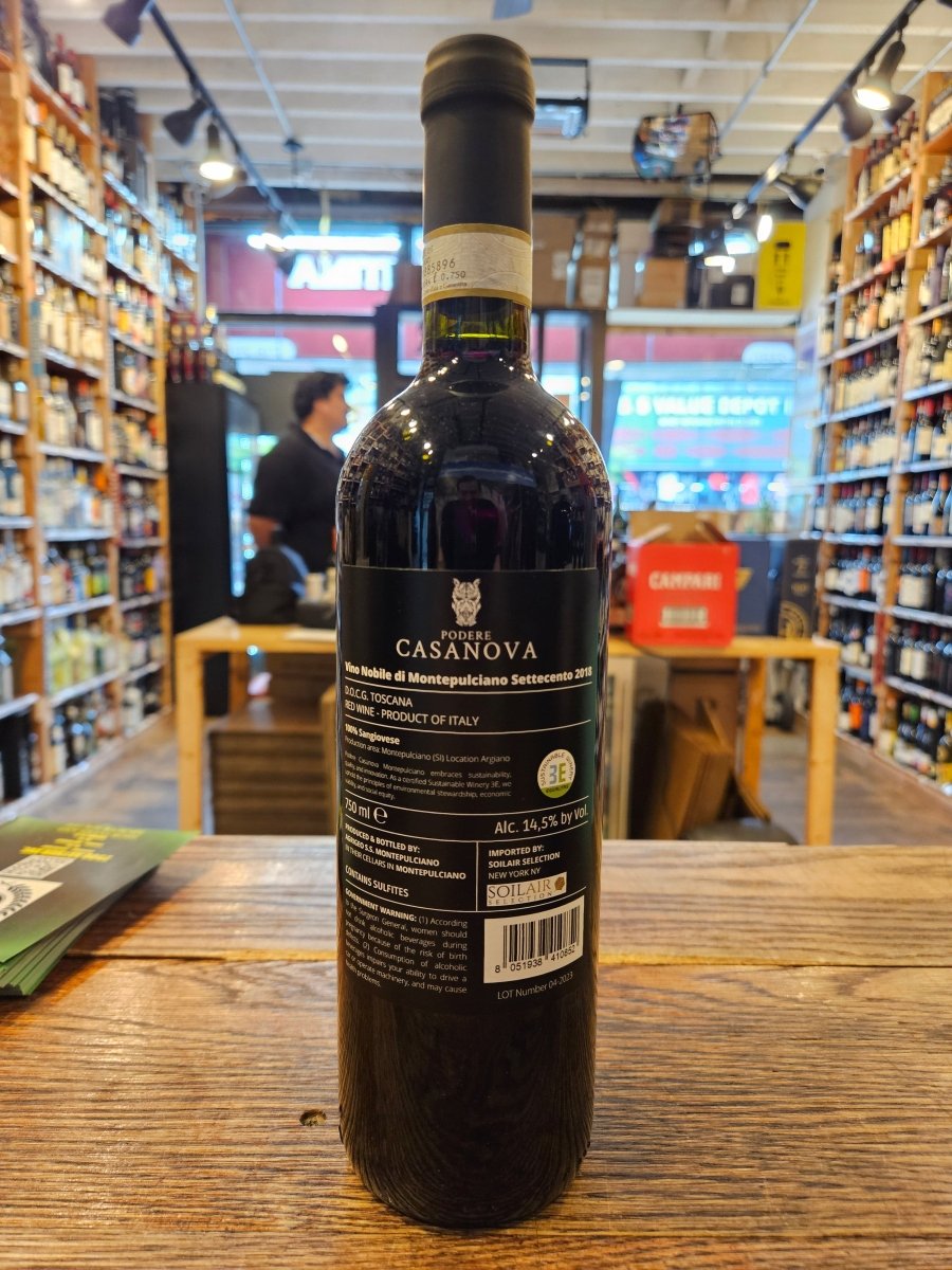 Podere Casanova Vino Nobile Di Montepulciano Settecento 2018 750ml