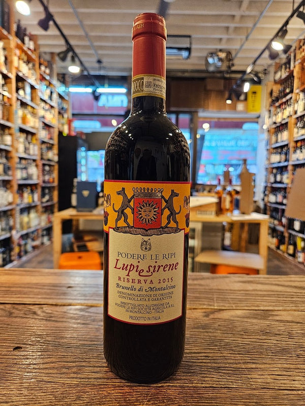 Podere Le Ripi Brunello di Montalcino Riserva Lupi e Sirene 2015 750mL - Arthur Cantina Wine & Liquor
