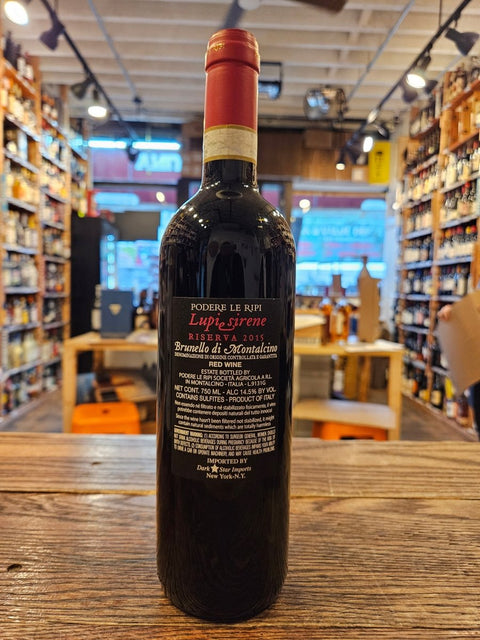 Podere Le Ripi Brunello di Montalcino Riserva Lupi e Sirene 2015 750mL - Arthur Cantina Wine & Liquor