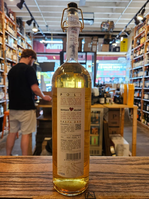 Poli Sarpa Oro Grappa 700mL - Arthur Cantina Wine & Liquor