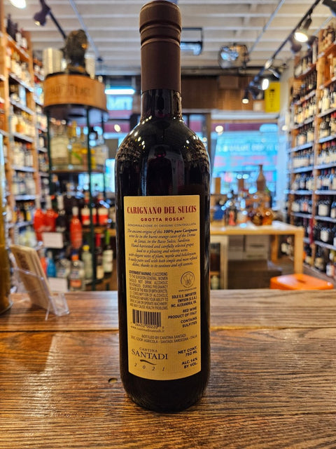 Santadi Carignano del Sulcis Grotta Rossa 2021 750mL - Arthur Cantina Wine & Liquor