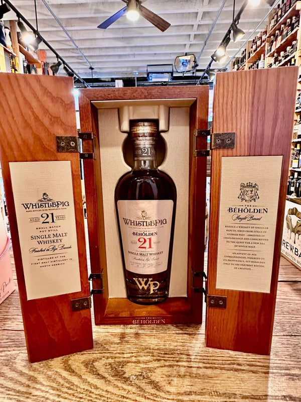 Whistle Pig Beholden 21 Year Old 750ml - Arthur Cantina Wine & Liquor