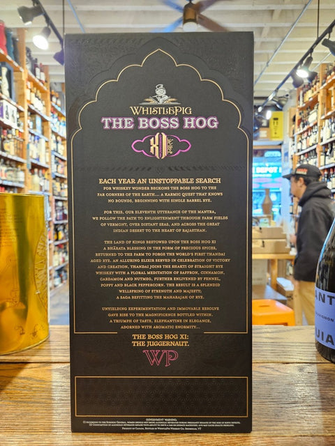 Whistle Pig The Boss Hog XI The Juggernaut 750mL - Arthur Cantina Wine & Liquor