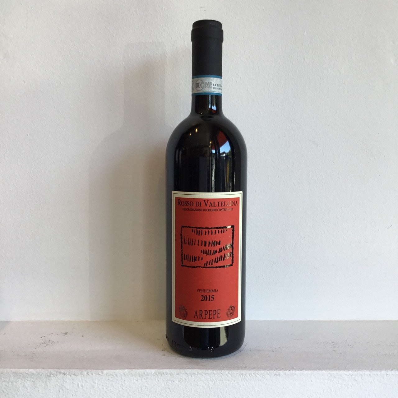 Ar Pe Pe Rosso di Valtellina 750mL dark wine bottle with a red label
