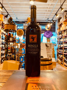Bogle Old Vine Zinfandel 750mL dark shaped wine bottle with a black and orange label