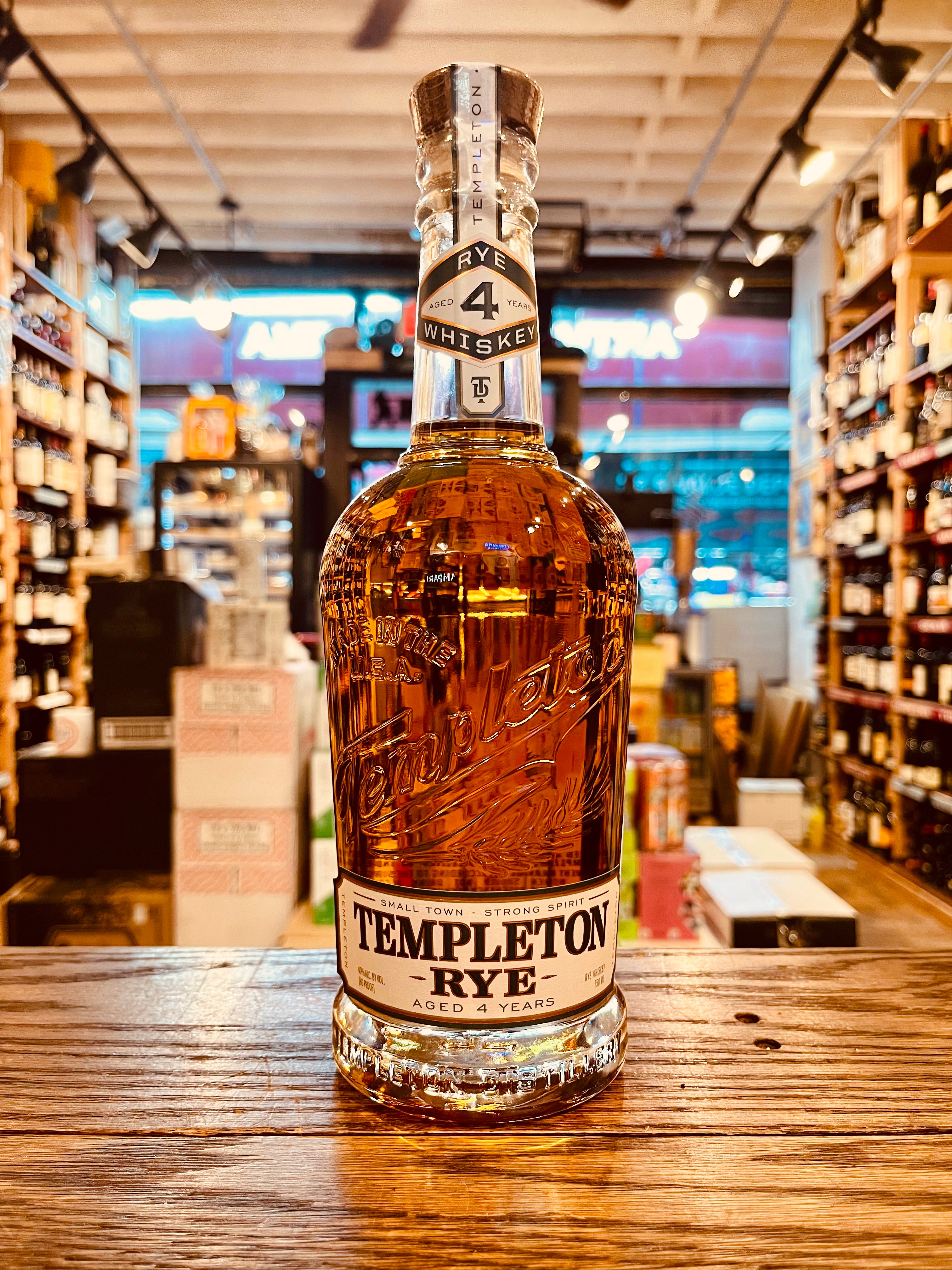 Templeton Rye Whiskey 4yr 750mL