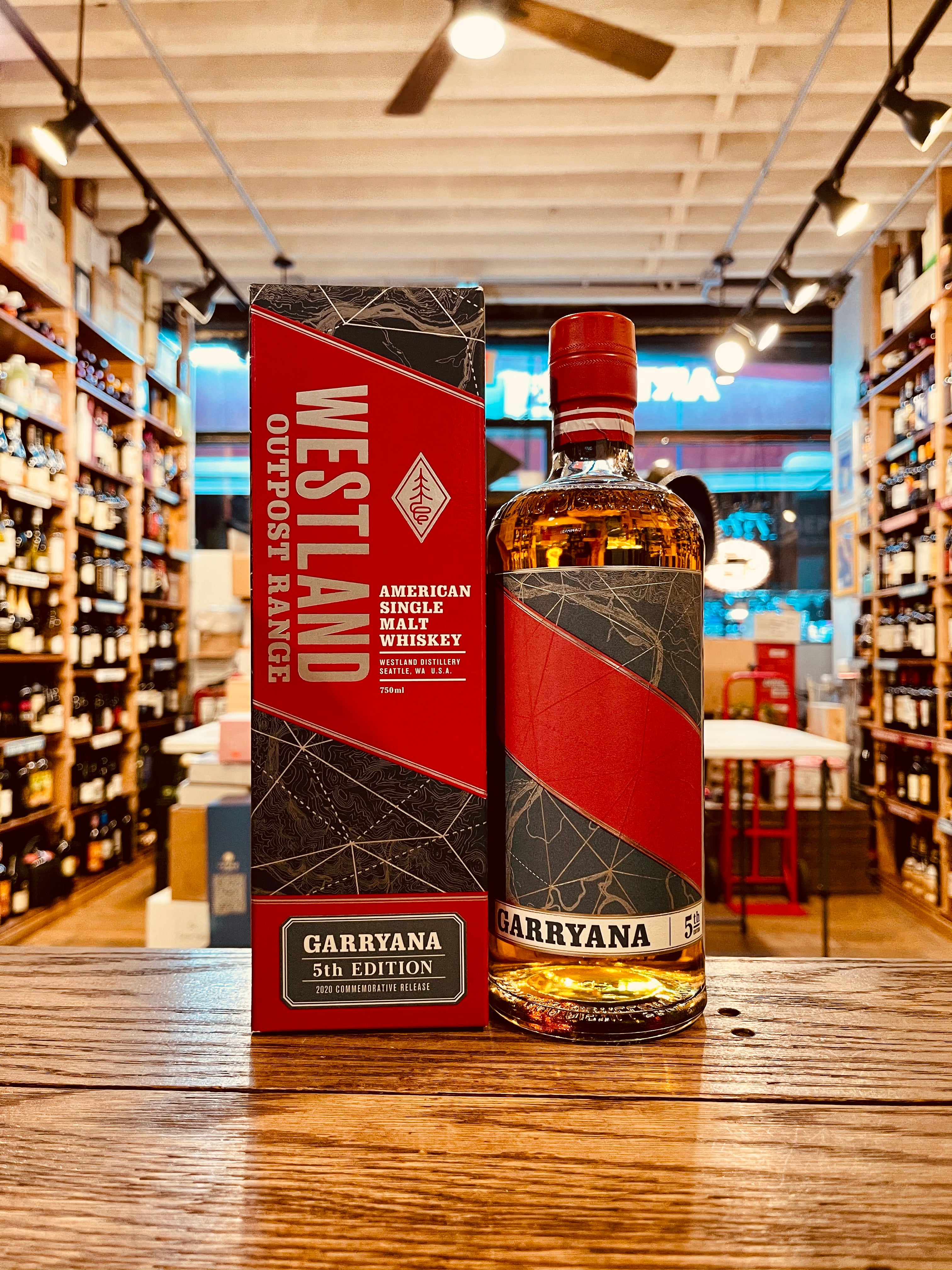 Westland Whiskey Single Malt Garryana 750mL 5th Edition